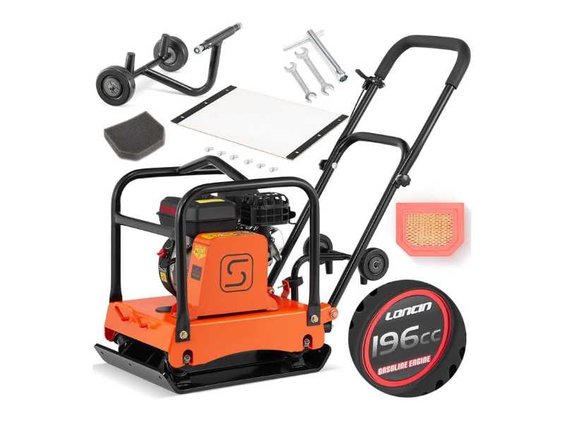 Zagęszczarka płytowa gruntu SCHWARTZMANN ubijak ZG90H 20kN GRUBA RAMA