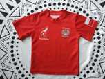T-shirt sportowy mecz napis Polska 1 rozmiar 92