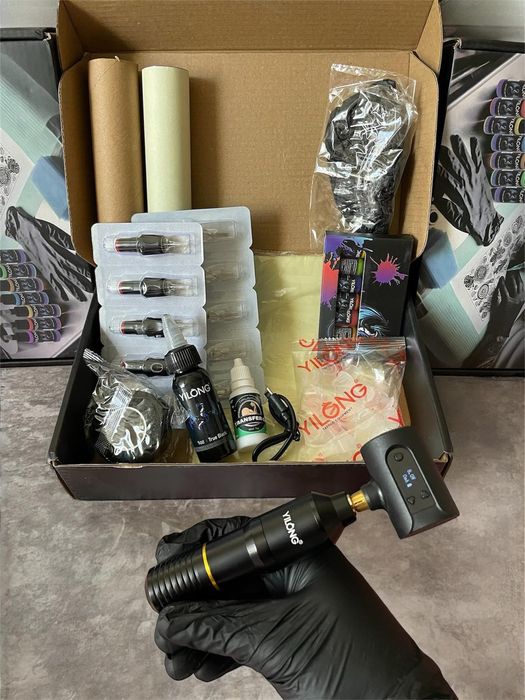 Полный тату набор для новичка и мастера— все  в одном комплекте