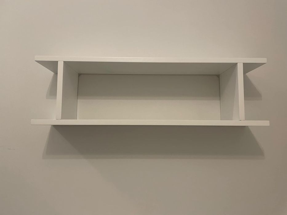 Półka biała wisząca x2