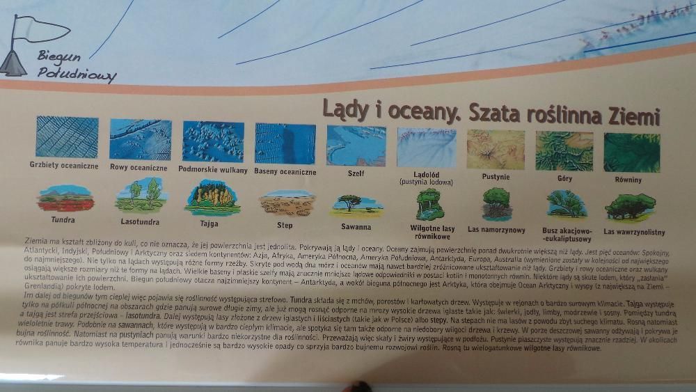 POLSKA NIEZWYKŁA, ŚWIAT niezwykły Mapa Ścienna dla DZIECI 7-14l DEMART