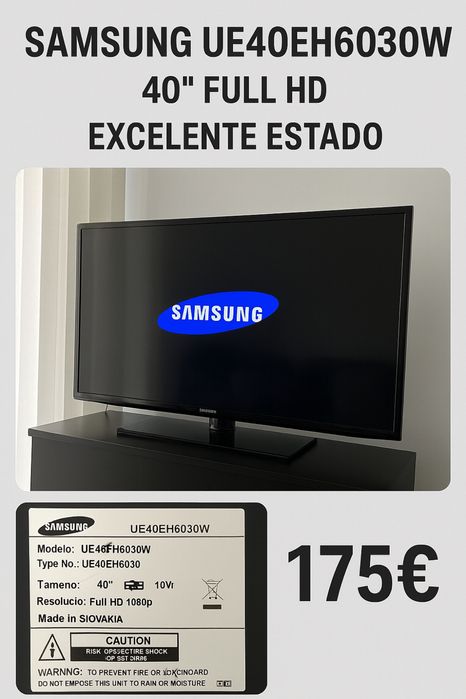 Samsung UE40EH6030W – 40” Full HD – Excelente estado – 175€