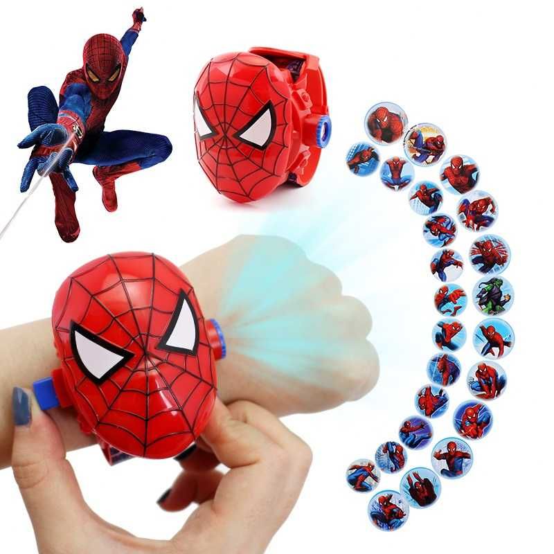 Spiderman Zegarek 3D z Projektorem 24 Obrazki Hit