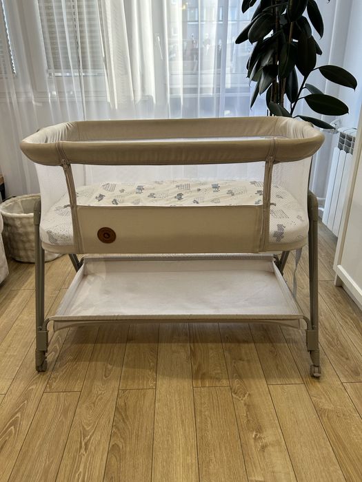 Łóżeczko dostawka beżowa Lionelo Luna Beige Sand
