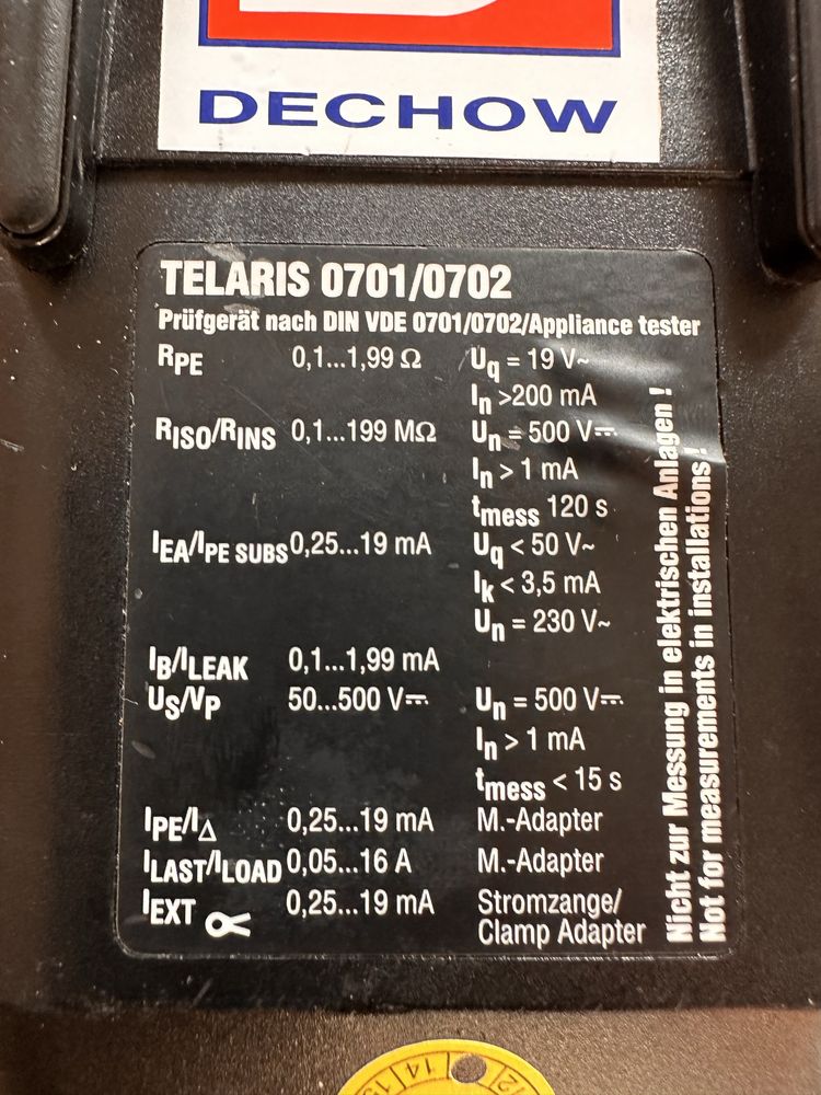 miernik bezpieczeństwa sprzętu elektrycznego BEHA telaris