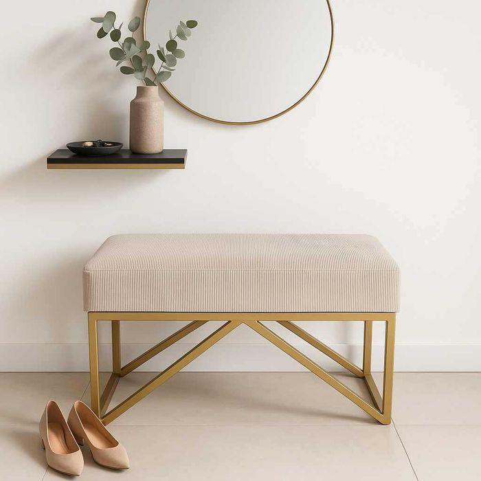 Ławka pufa PUF tapicerowana siedzisko glamour loft różne Velvet Sztruk