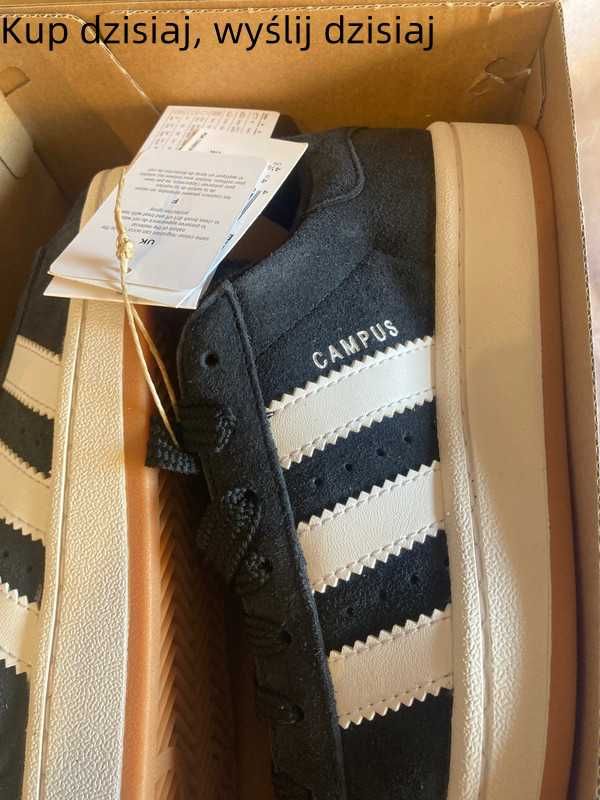 Trampki Adidas w rozmiarze 38 czarne klasyczne wygodne