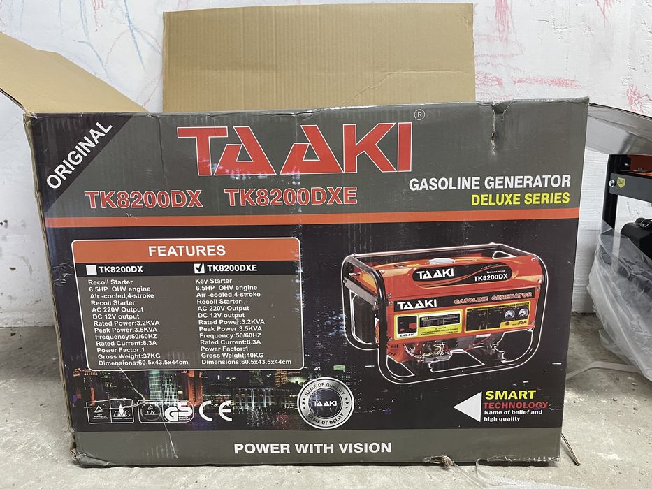 Бензиновий генератор Taaki 3.2 3.5 кВт