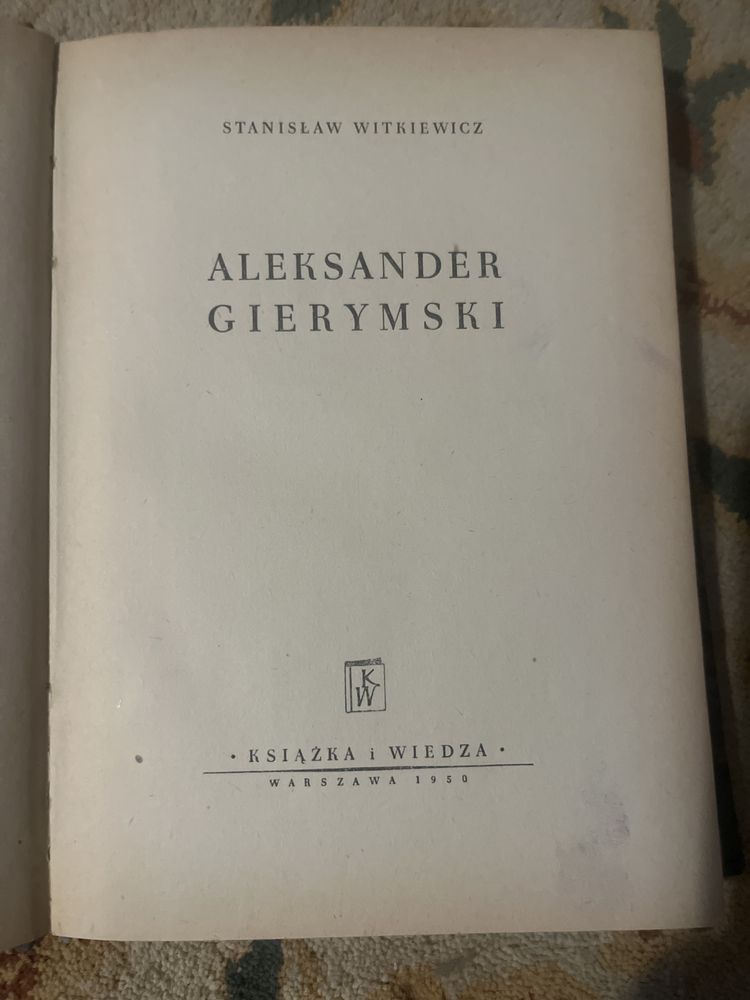 Aleksander Gierymski, malarstwo , napisane przez Stanislawa Witkiewicz