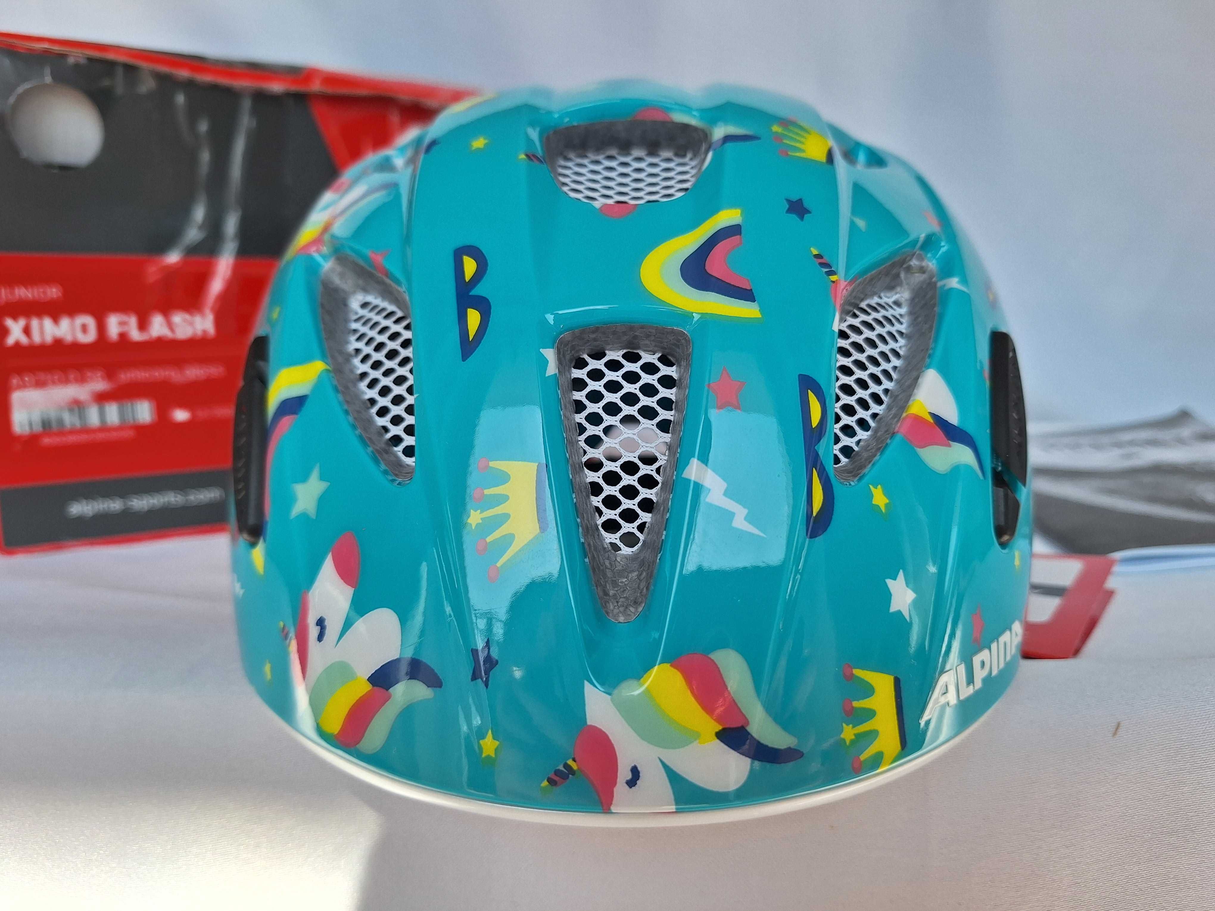 Kask rowerowy dziecięcy Alpina Ximo Flash Unicorn 45-49cm