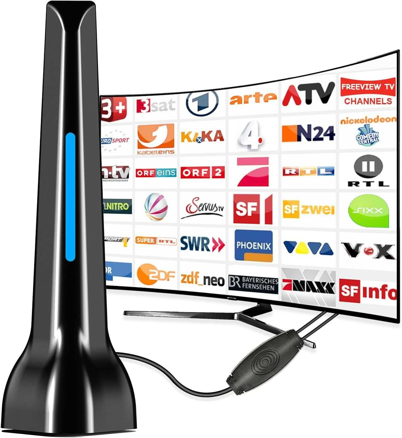 Antena DVB T2 ze wzmacniaczem