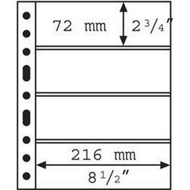 Лист до альбому Leuchtturm, GRANDE, для банкнот, 4С
