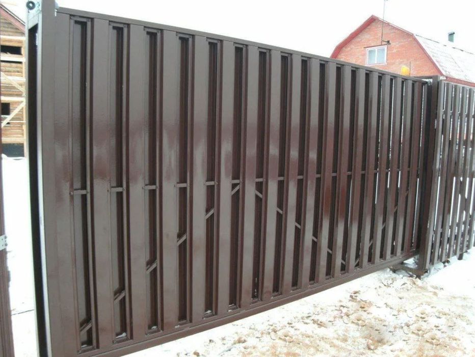 Ворота откатные. Кансольные ворота.