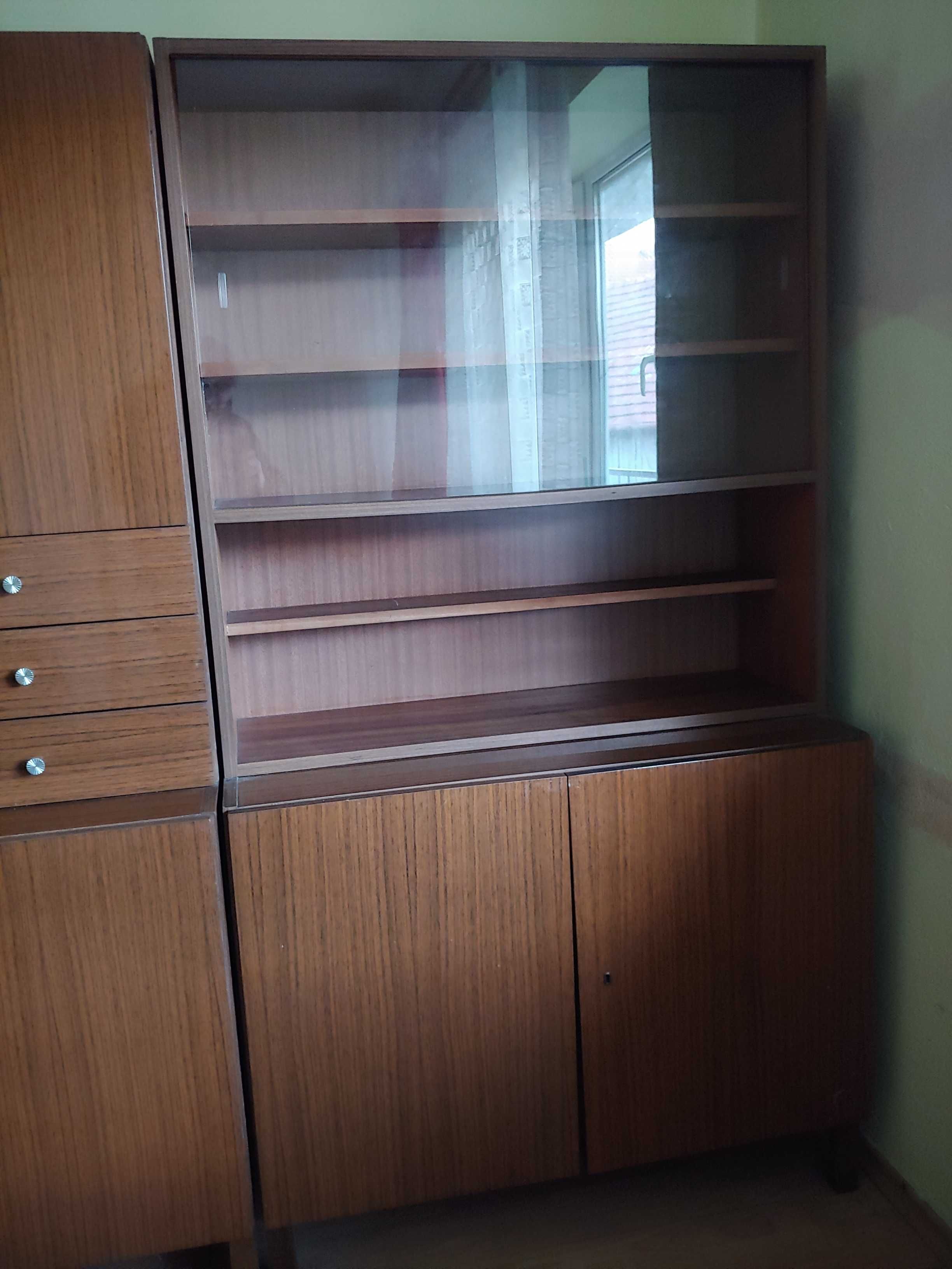 Segment barek komoda ciemny orzech PRL