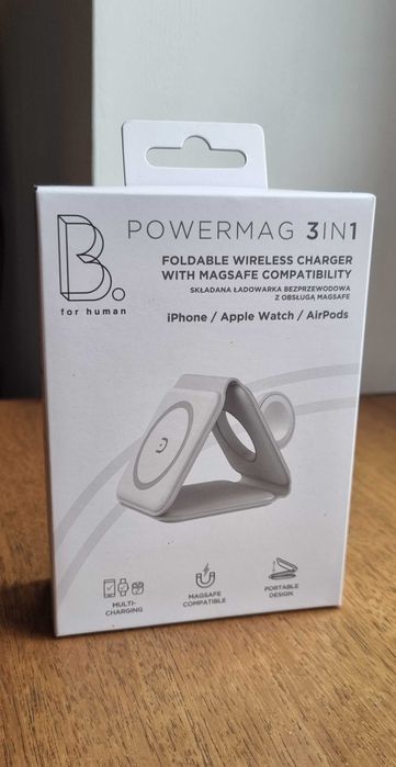 Ładowarka do urządzeń APPLE B On Magnetic Wireless Charger 3in1 Biała