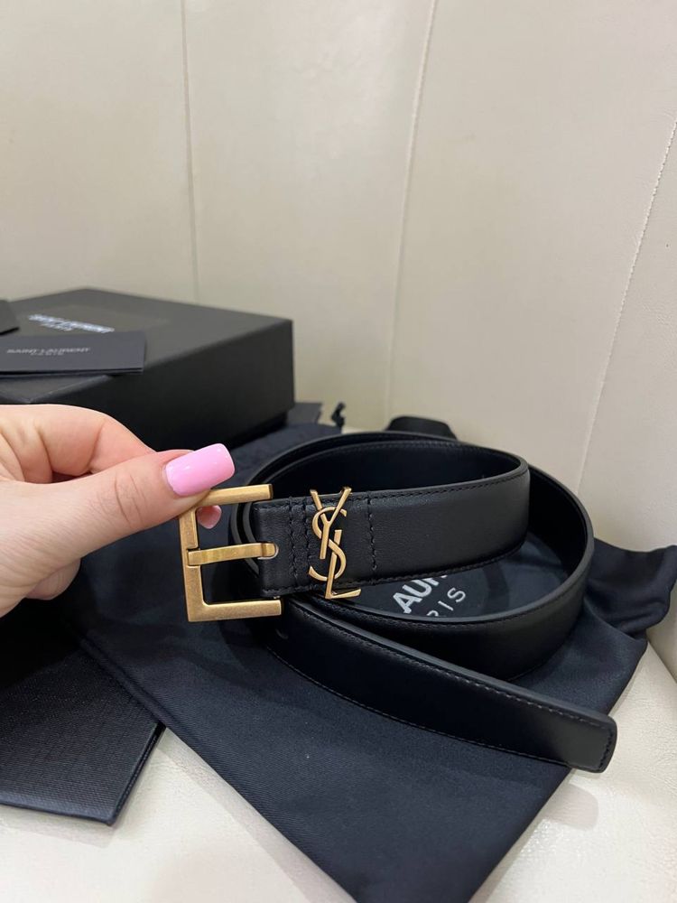 Оригінальний Ремінь YSL. Yves saint laurent. Шкіра, кожа, ив сен лоран