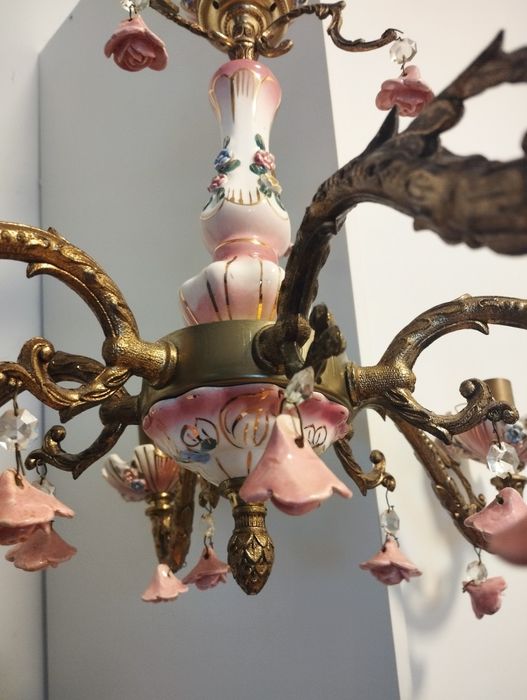 Люстра бронза порцеляна