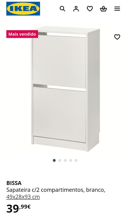 Sapateira IKEA branca