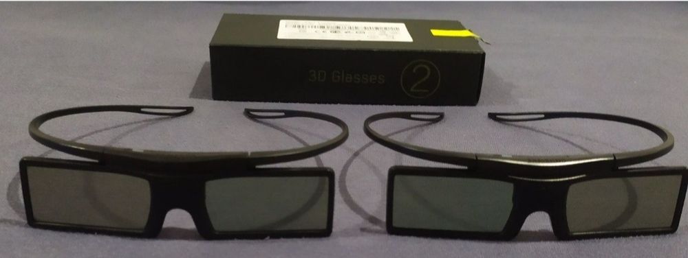 Okulary aktywne Samsung 3D x 2 sztuki + nowe baterie