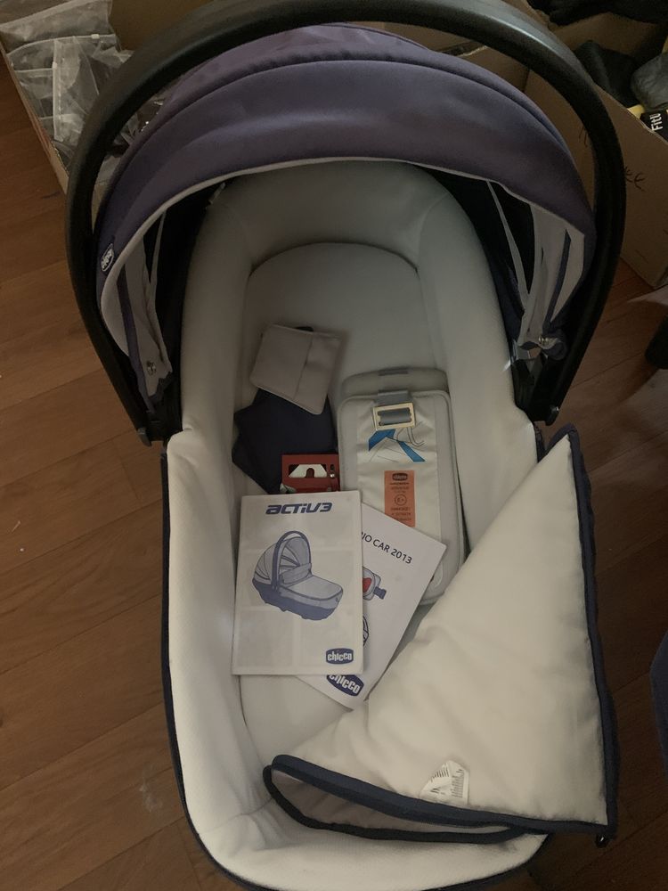 Коляска Chicco trio active 3 в 1 + прогулянкова Hauck в подарунок!