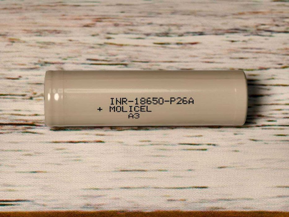 Акумулятор Molicel INR18650 P26A 2600 мА 35A високостркумовий