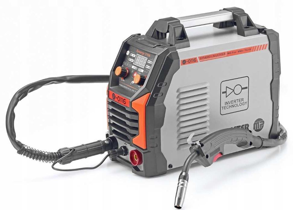SPAWARKA Inwerterowa Polska MIG FLUX MMA TIG migomat 210A SYNERGIA