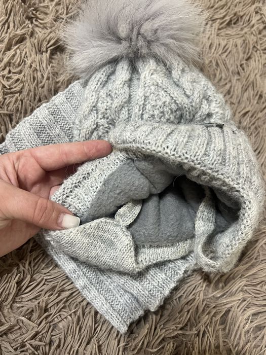 Зимовий комплект шапочка та снуд на 2-4 рочки