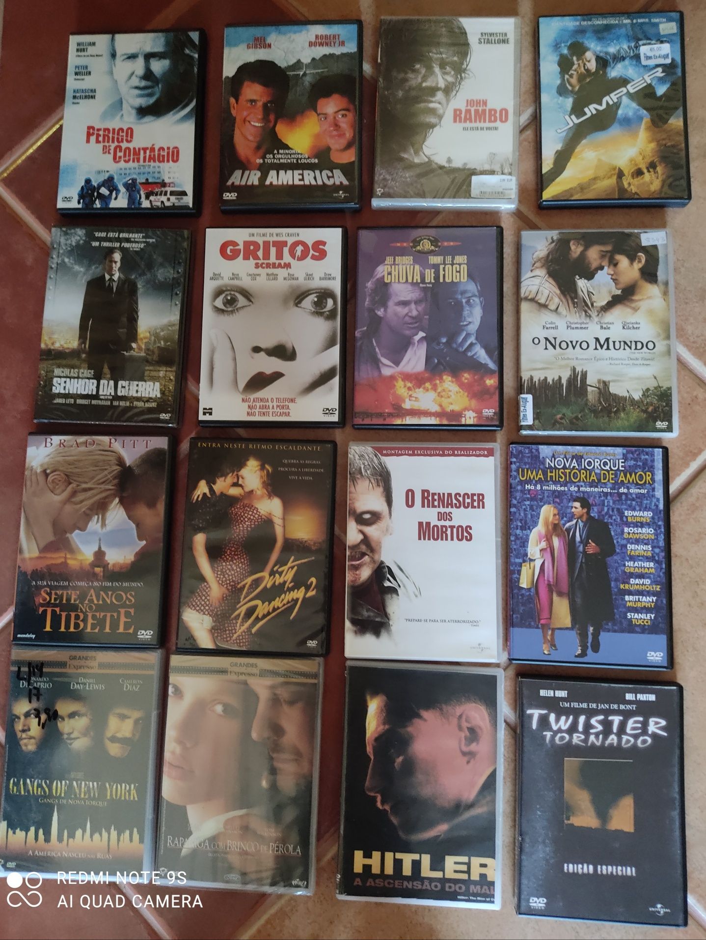 Diversos filmes em DVD