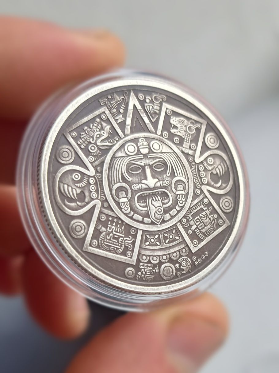 Воїн орел Ацтеків, срібло 999, 31.1 гр