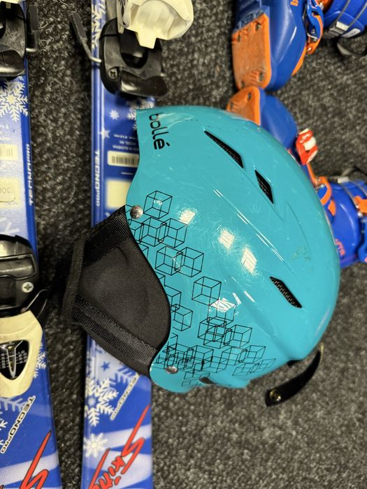 Zestaw Narty Junior Skitty 100cm + Buty Tecnica 21.5cm + kask Bolle