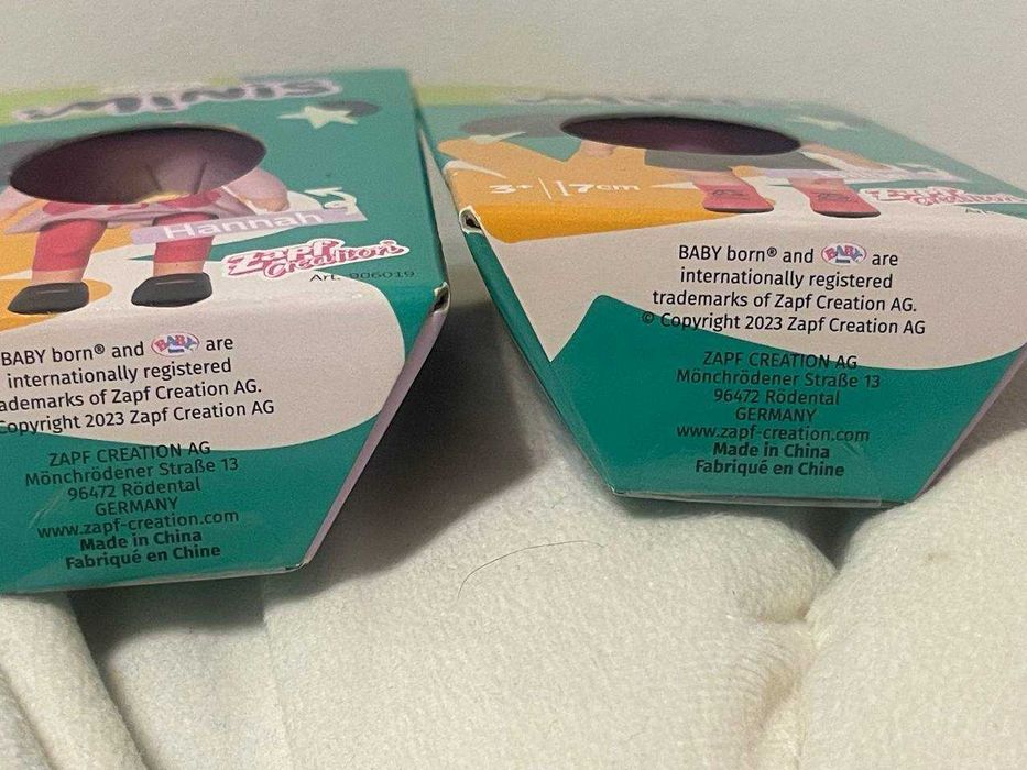 Колекційні міні-ляльки  Baby born Minis Hannah and Billie