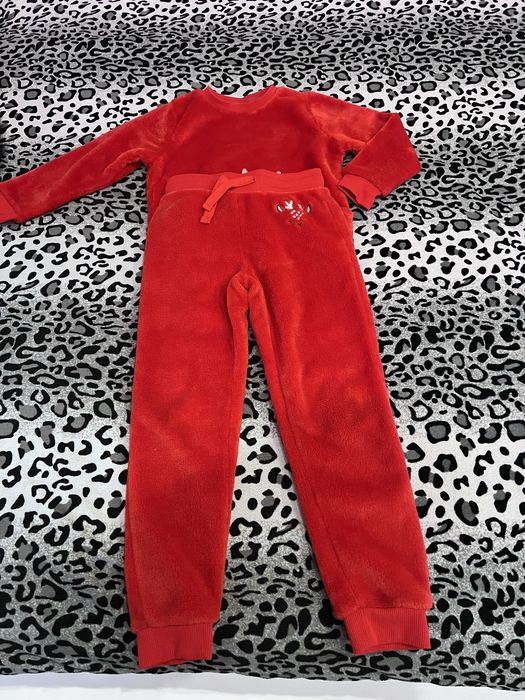 Nowy komplet dziecięcy zimowy świąteczny Little Kids r. 110 bluza