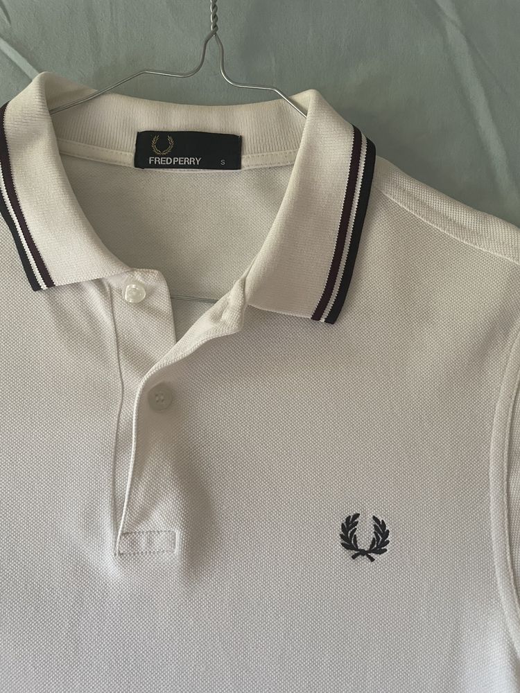 Polo Branco Fred Perry