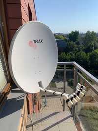 Antena satelitarną Triax 84 cm na 6 konwerterów i 8x diseq.