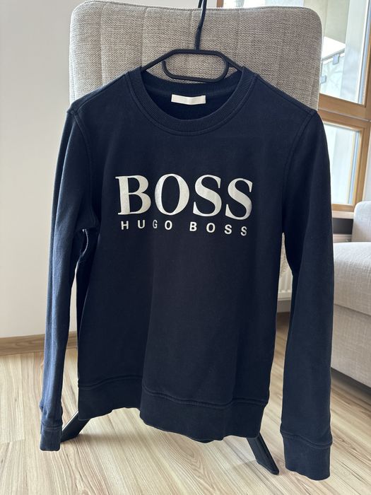 Bluza bez kaptura Hugo Boss granatowa rozmiar XS
