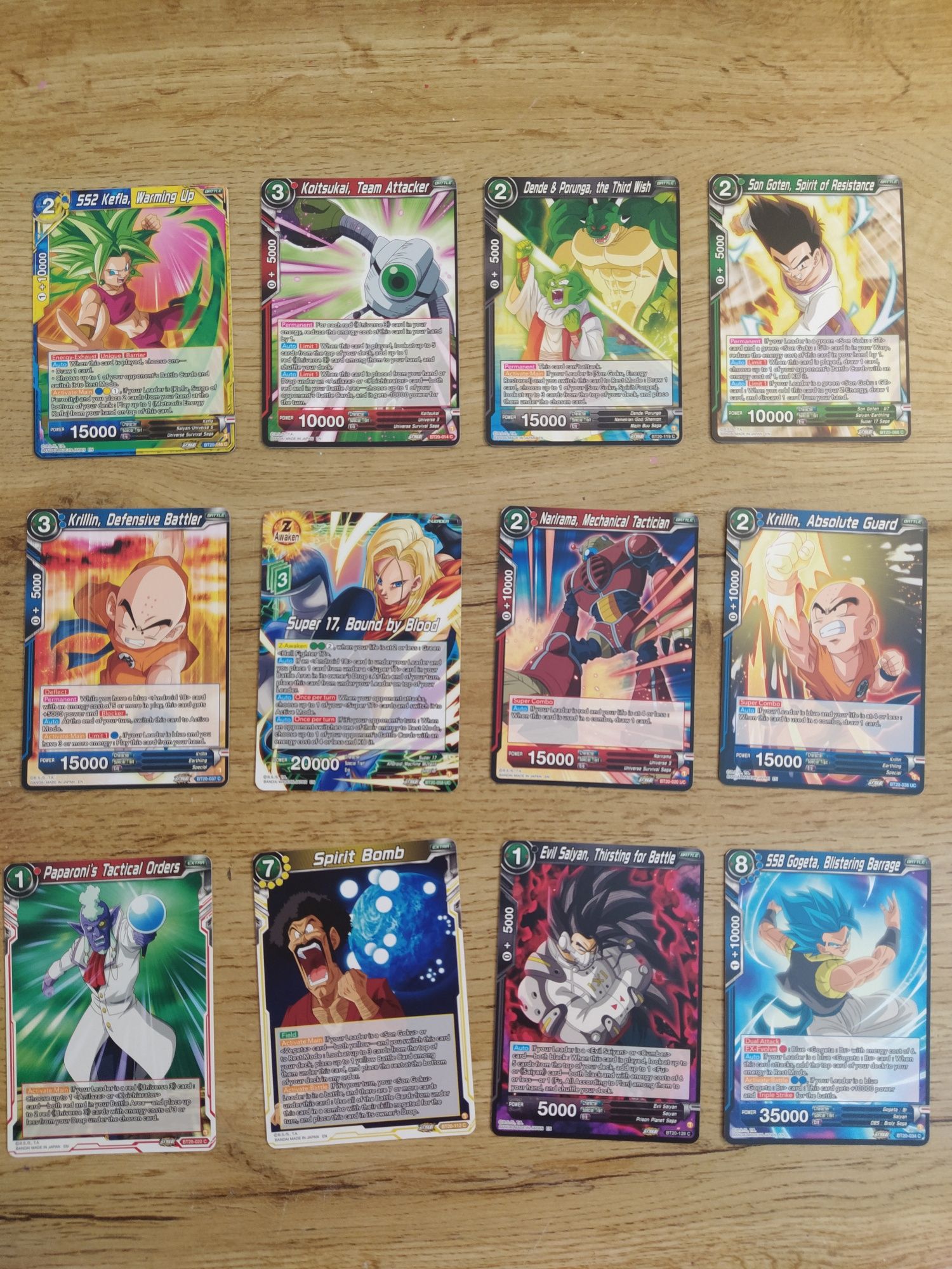 4 - cartas DragonBall