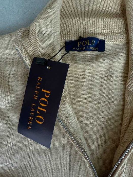 Кофта на 1/3 zip-застібці Polo Ralph Lauren White