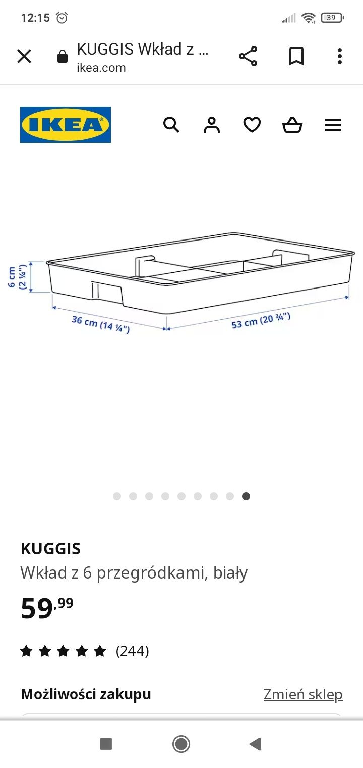 Ikea wklad do szkuflady