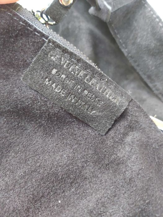 NOWA oryginalna zamszowa torebka worek CREOLE zamszowa czarna