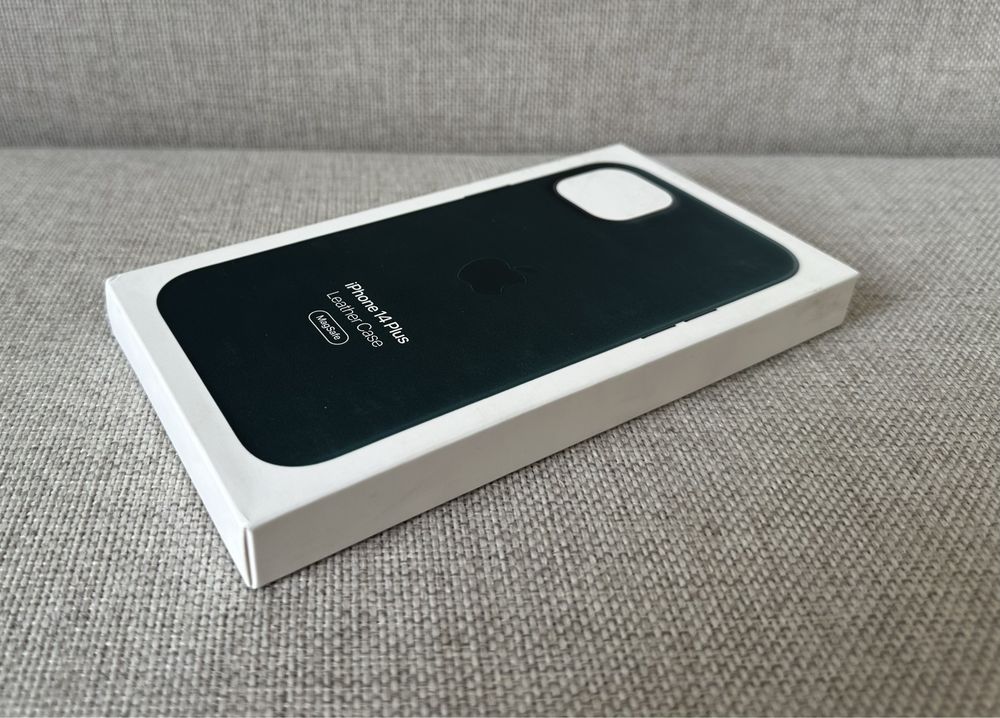 Apple iPhone 14 Plus Leather Case Forest Green - etui skórzane