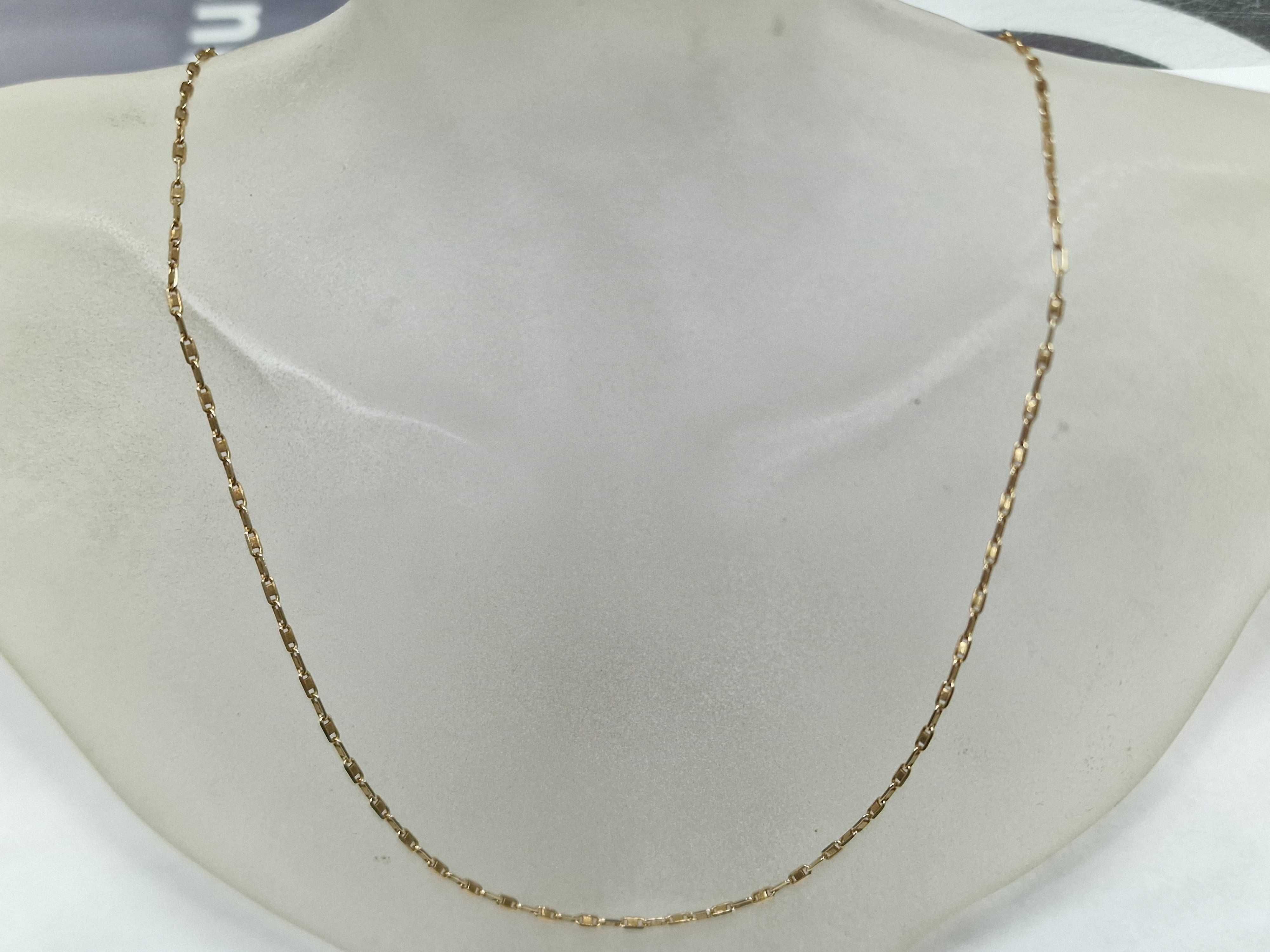 Złoty łańcuszek damski/ 585/ 2.45 gram/ 44cm/ nowoczesny