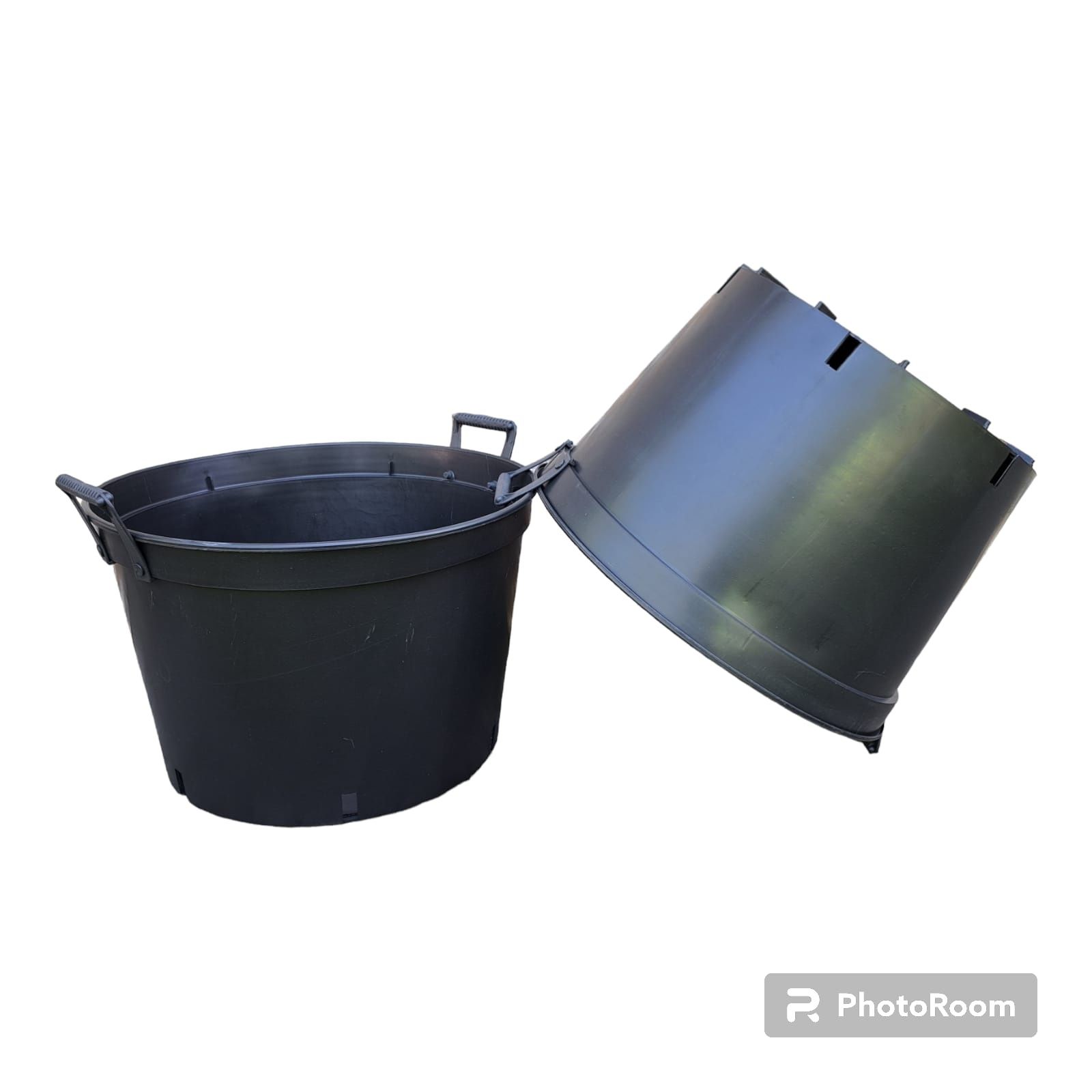 Doniczki produkcyjne 40 L z uchwytami zanitowanymi na stałe 46cm