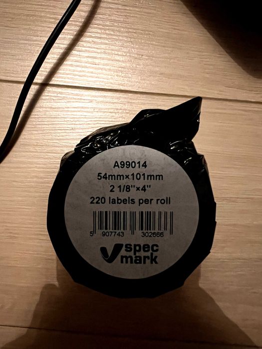 Etykiety samoprzylepne DYMO LW 54 mm x 101 mm | białe | Cena za 6 szt.