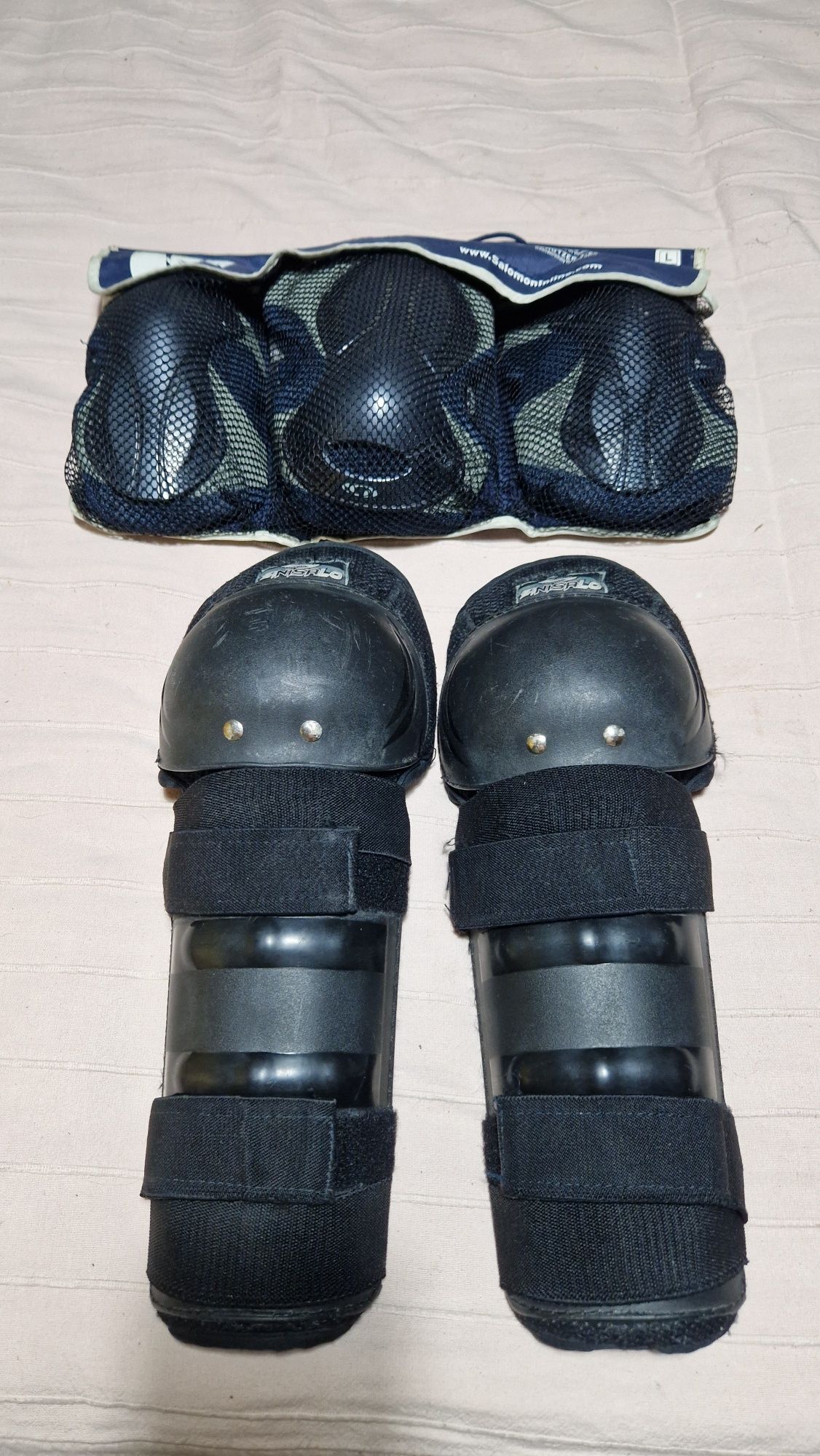 Conjunto  proteccoes downhill patins skate