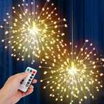 Lampka wisząca gwiazda rozetka 200led dmuchawce lampki choinkowe