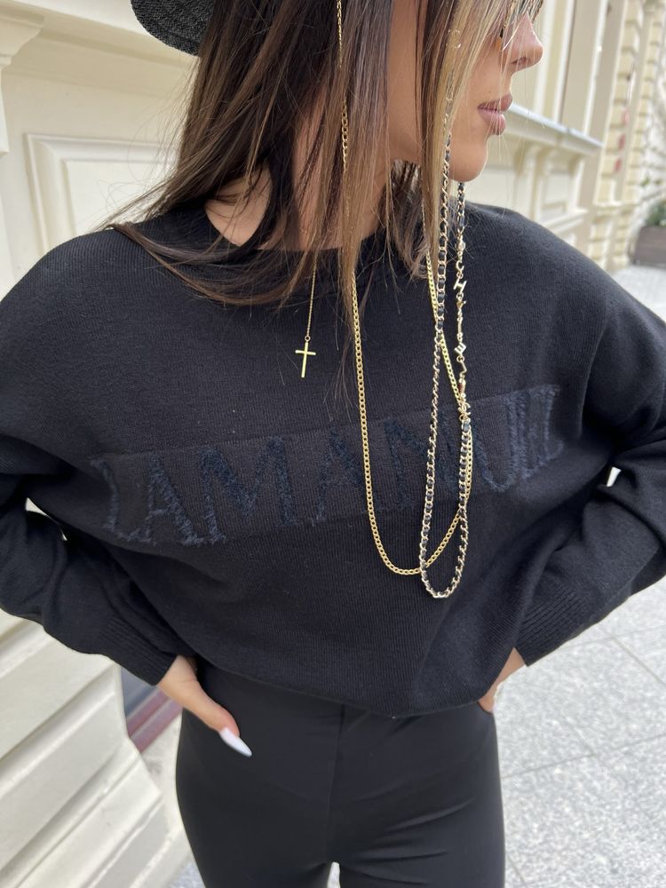 Sweter Pretty La Manuel czarny uni