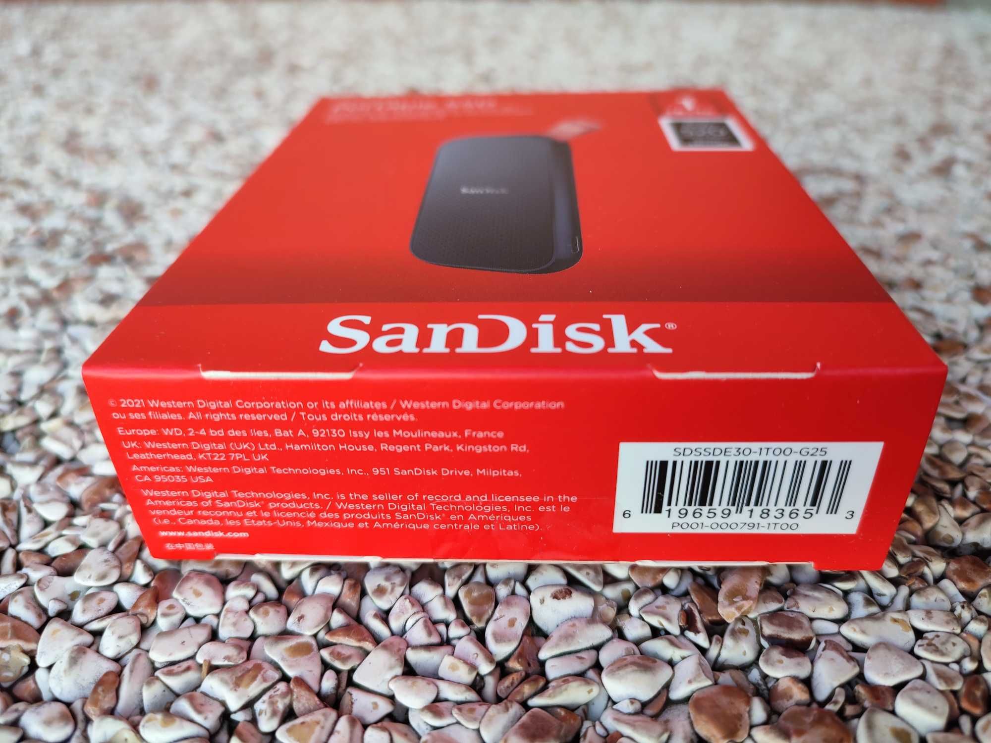 SanDisk Portable SSD 1TB. USB-C 3.2 gen2. Nowy, przenośny dysk SSD.
