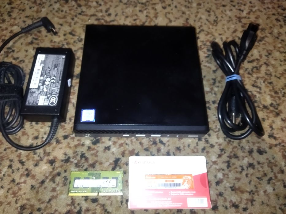 Mini pc HP 600 g3.i5-7500t,DDR4 8gb,SSD 128gb.Windows 10.