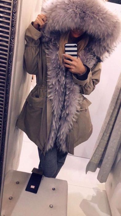 Parka/kurtka Furs Collection Thomas Bieber Jenot Naturalny