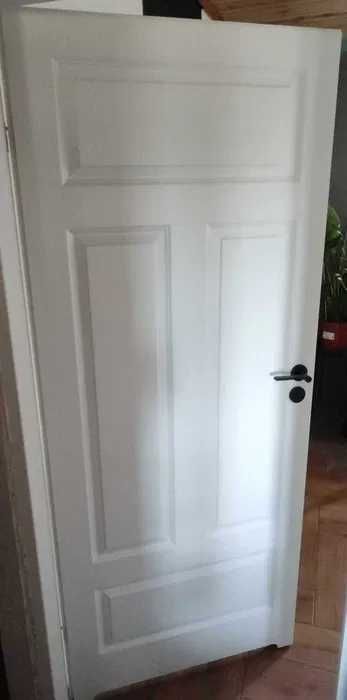 Drzwi MORANO pełne z podcięciem, białe 80cm